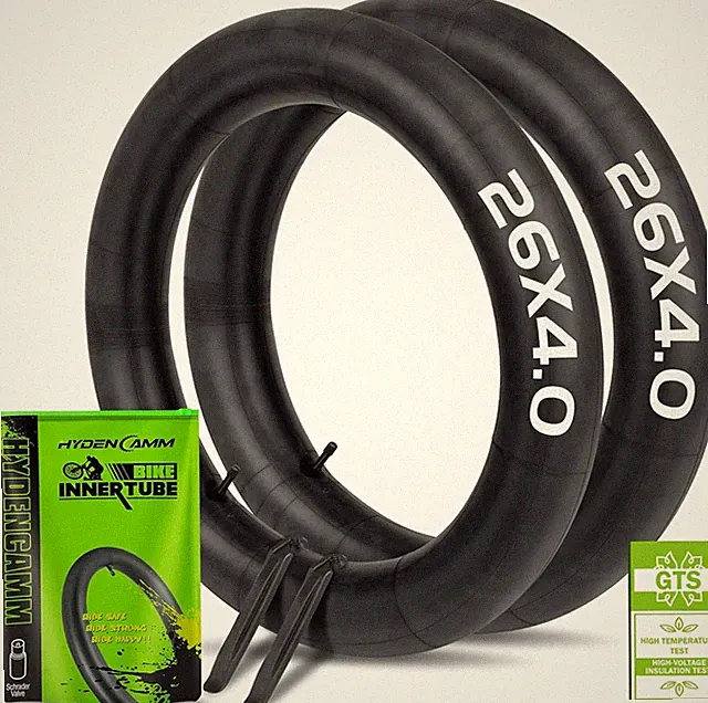 2 Pack 26X4.0 Fat Bike Tube, 26X3.5/4.0 E-Bike Fat Bicycle Inner Tube AV Schrad